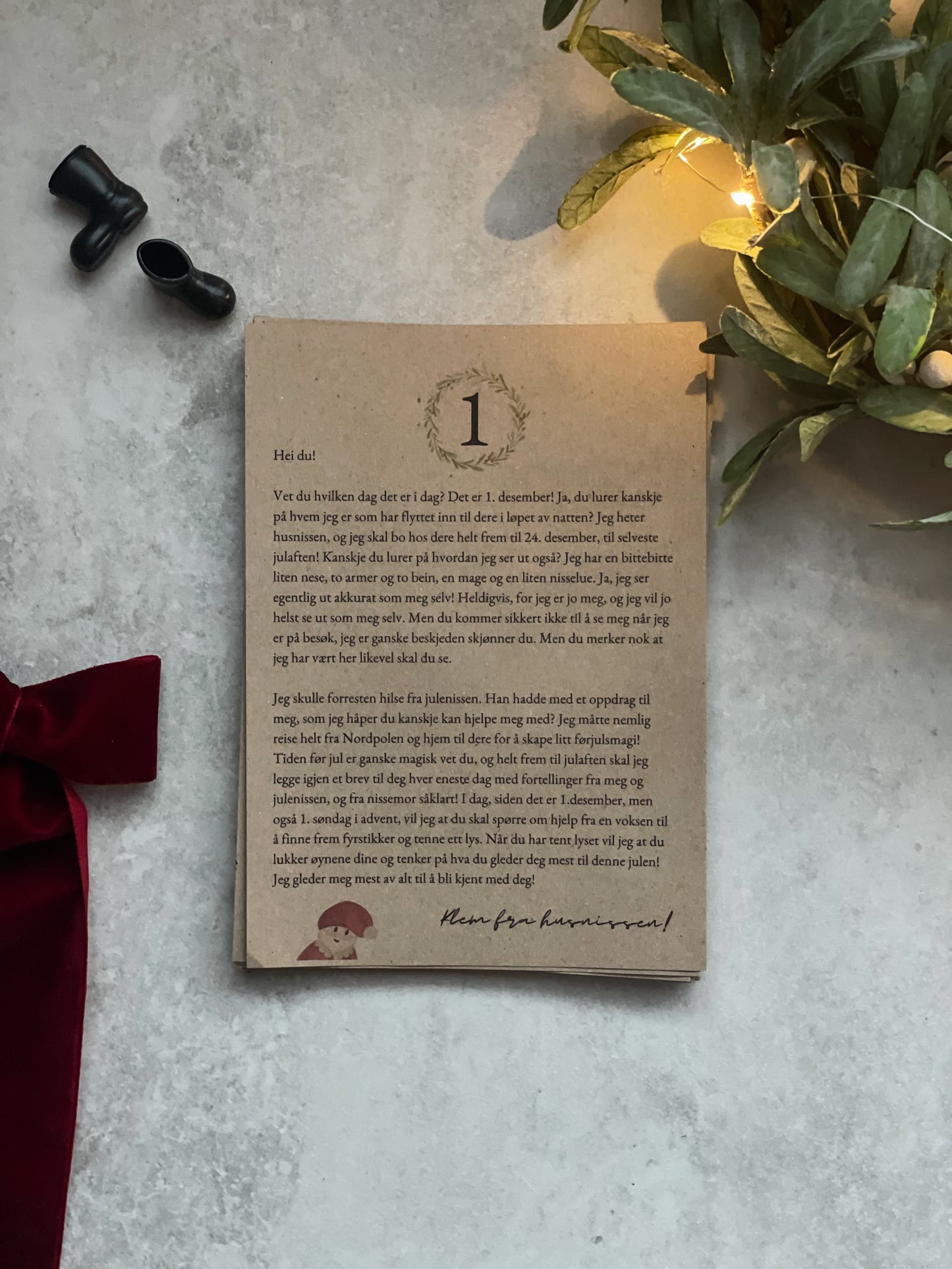 Husnissens Eventyrkalender - Fysisk produkt uten rekvisittpose